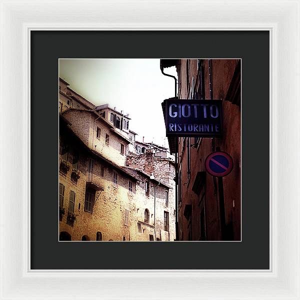 Vintage Italian Restaurant - Framed Print