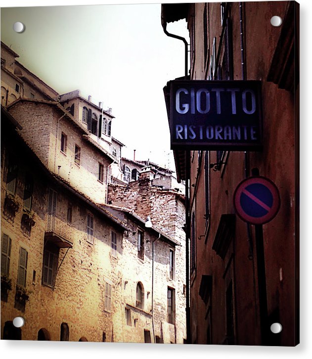 Vintage Italian Restaurant - Acrylic Print