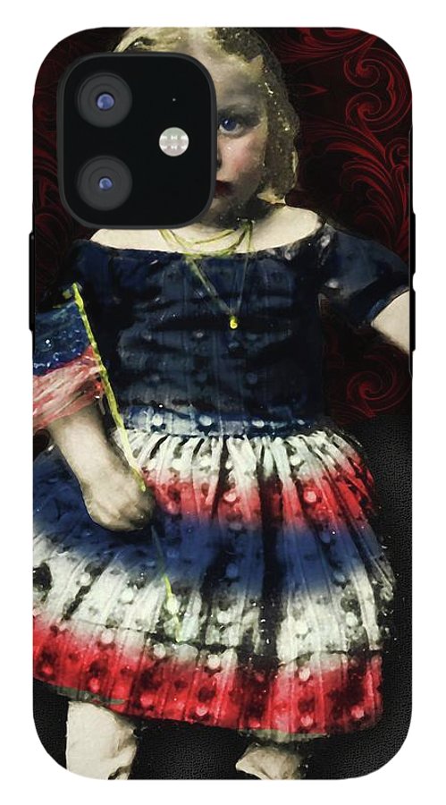 Vintage Patriotic Child - Phone Case