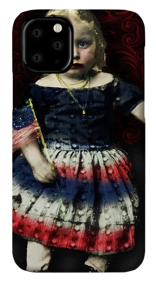 Vintage Patriotic Child - Phone Case