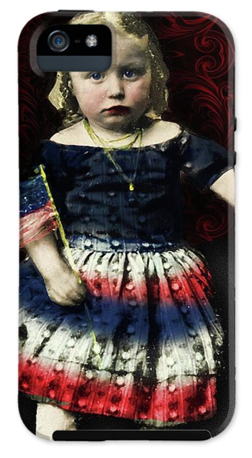 Vintage Patriotic Child - Phone Case