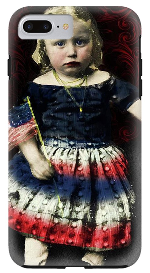 Vintage Patriotic Child - Phone Case