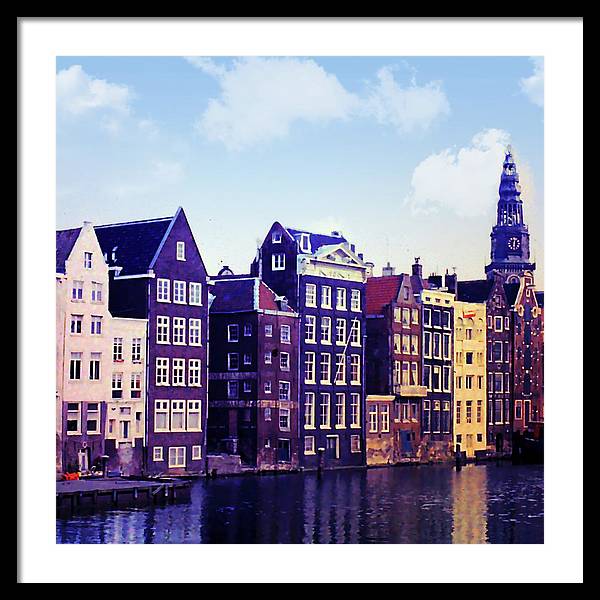 Vintage Travel Amsterdam - Framed Print