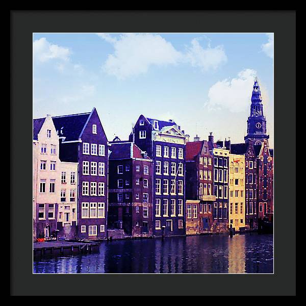 Vintage Travel Amsterdam - Framed Print