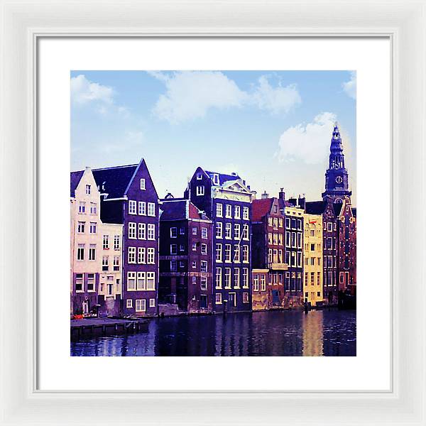 Vintage Travel Amsterdam - Framed Print
