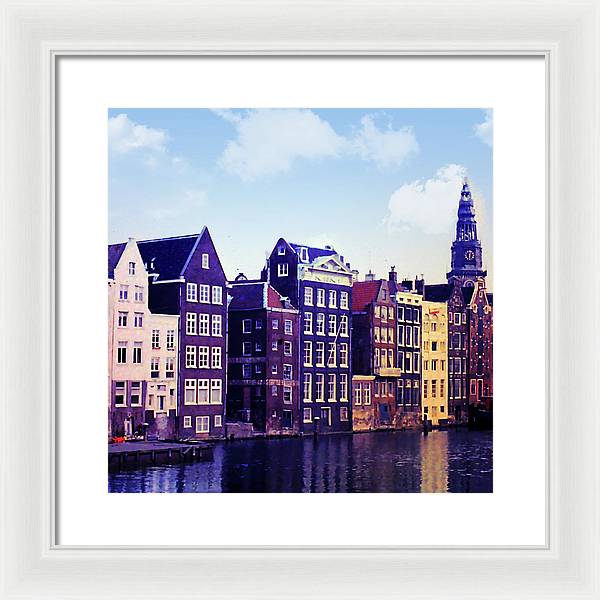 Vintage Travel Amsterdam - Framed Print
