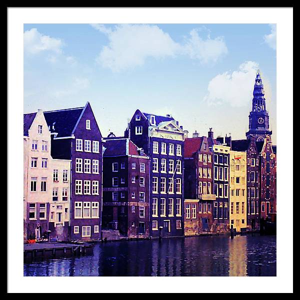 Vintage Travel Amsterdam - Framed Print