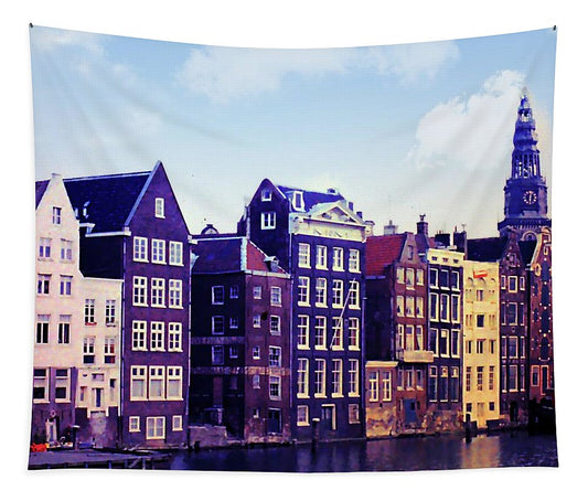 Vintage Travel Amsterdam - Tapestry