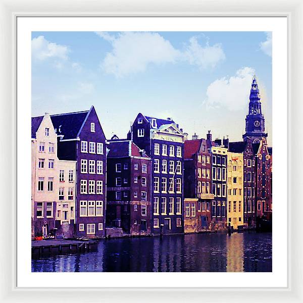 Vintage Travel Amsterdam - Framed Print