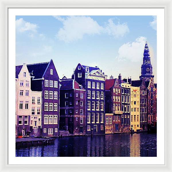 Vintage Travel Amsterdam - Framed Print