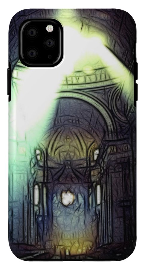 Vintage Travel Cathedral Light Show - Phone Case