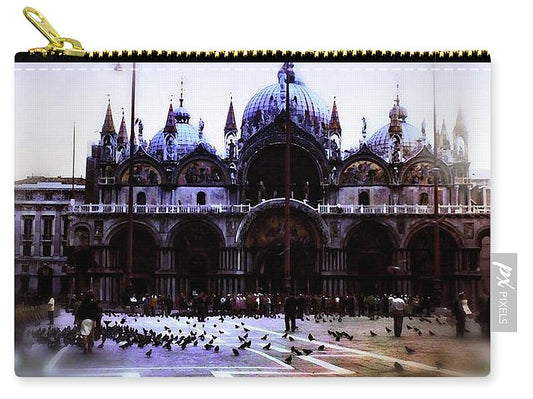 Vintage Travel Cathedral San Marco - Carry-All Pouch