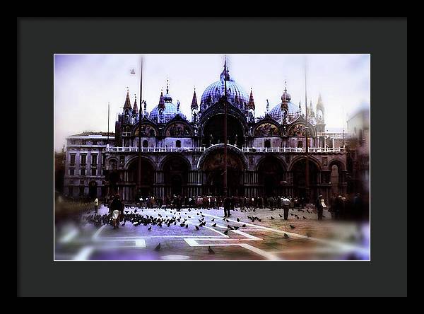 Vintage Travel Cathedral San Marco - Framed Print