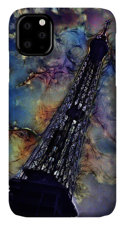 Vintage Travel Eiffel Tower Abstract - Phone Case
