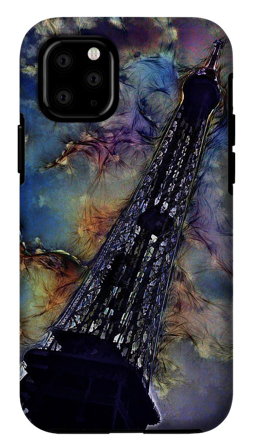 Vintage Travel Eiffel Tower Abstract - Phone Case