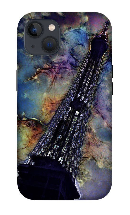 Vintage Travel Eiffel Tower Abstract - Phone Case