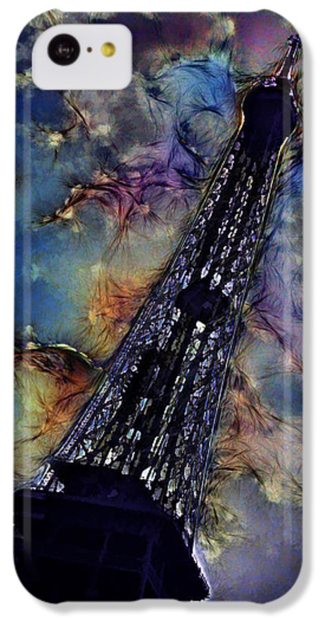Vintage Travel Eiffel Tower Abstract - Phone Case