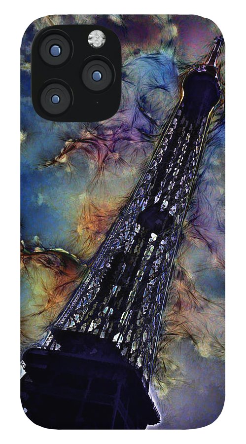 Vintage Travel Eiffel Tower Abstract - Phone Case