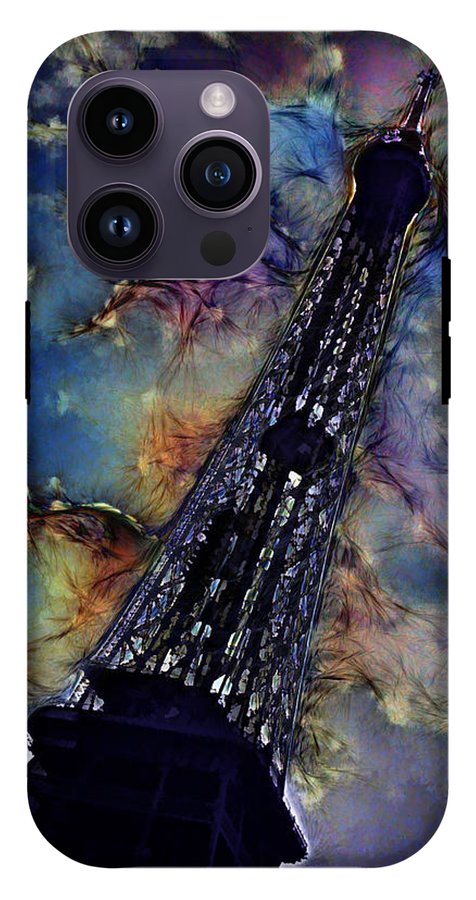 Vintage Travel Eiffel Tower Abstract - Phone Case