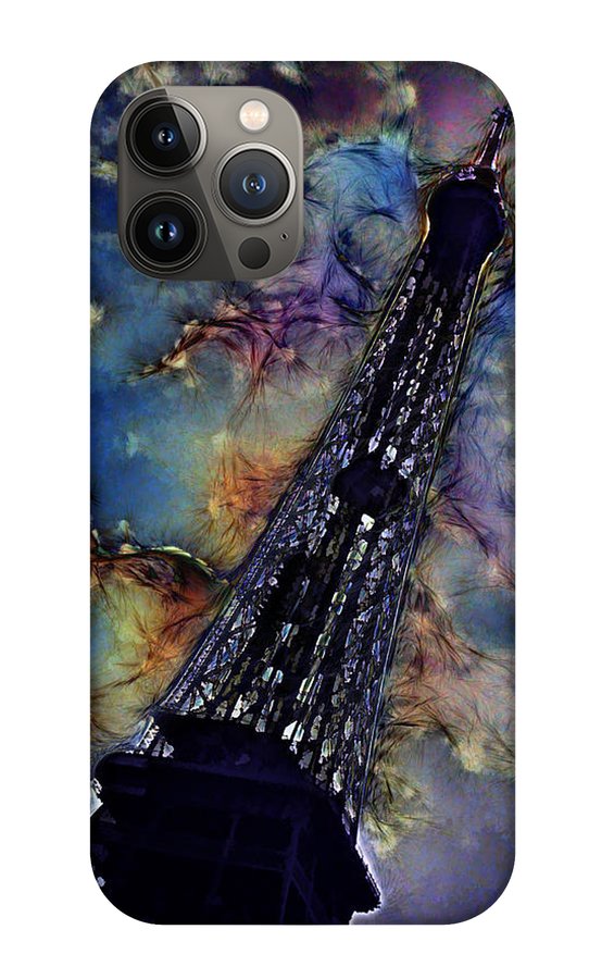 Vintage Travel Eiffel Tower Abstract - Phone Case