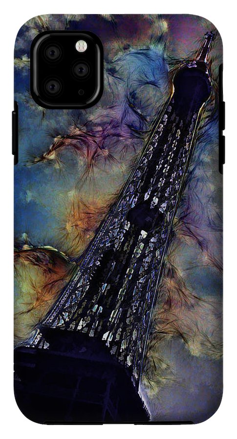 Vintage Travel Eiffel Tower Abstract - Phone Case