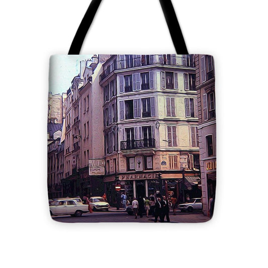 Vintage Travel Europe Streetcorner - Tote Bag