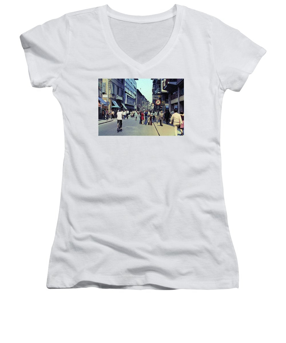 Vintage Travel Italy 1971 - Women's V-Neck