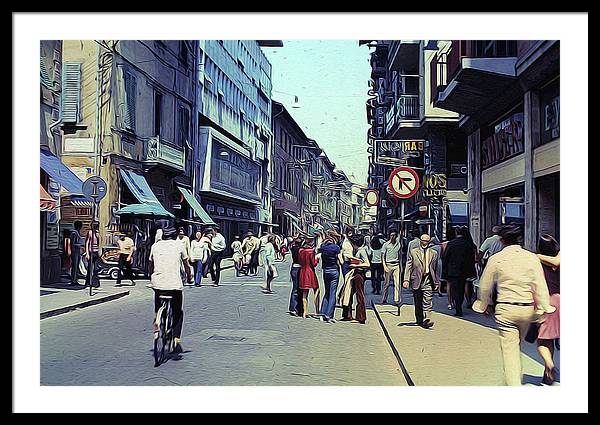 Vintage Travel Italy 1971 - Framed Print