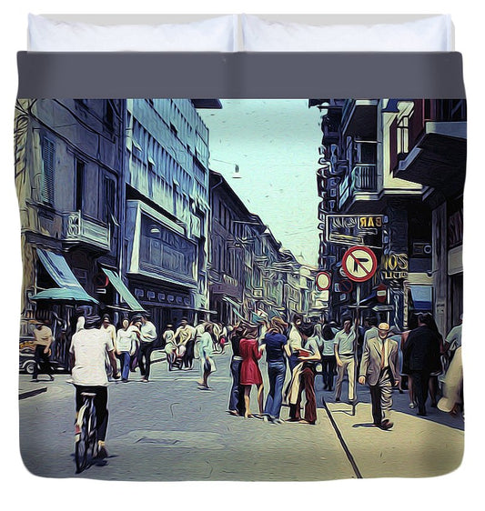 Vintage Travel Italy 1971 - Duvet Cover