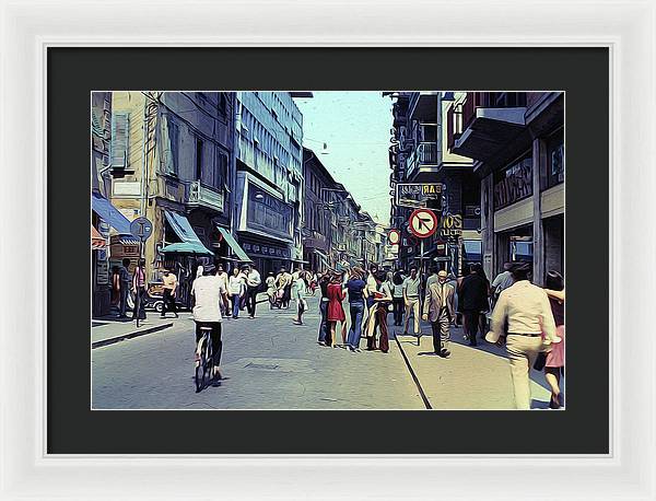 Vintage Travel Italy 1971 - Framed Print