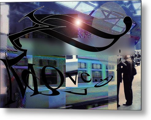 Vintage Travel Love To Take The Train - Metal Print