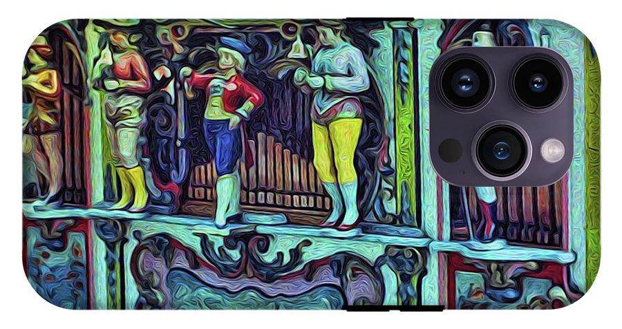 Vintage Travel Music Cart - Phone Case