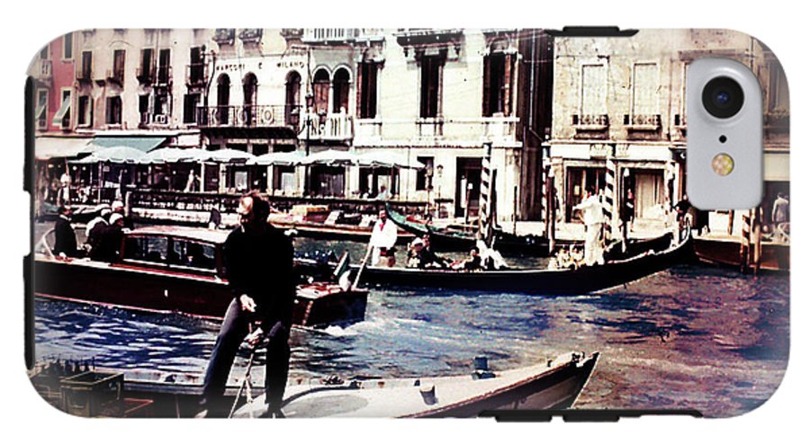 Vintage Travel on A Venice Canal - Phone Case