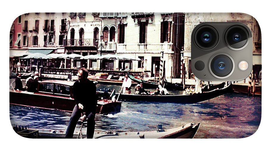 Vintage Travel on A Venice Canal - Phone Case