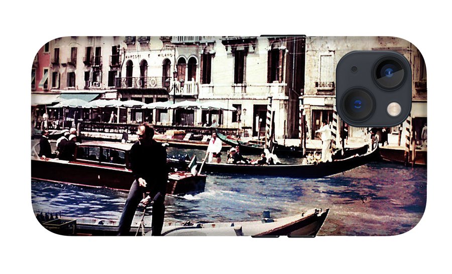 Vintage Travel on A Venice Canal - Phone Case