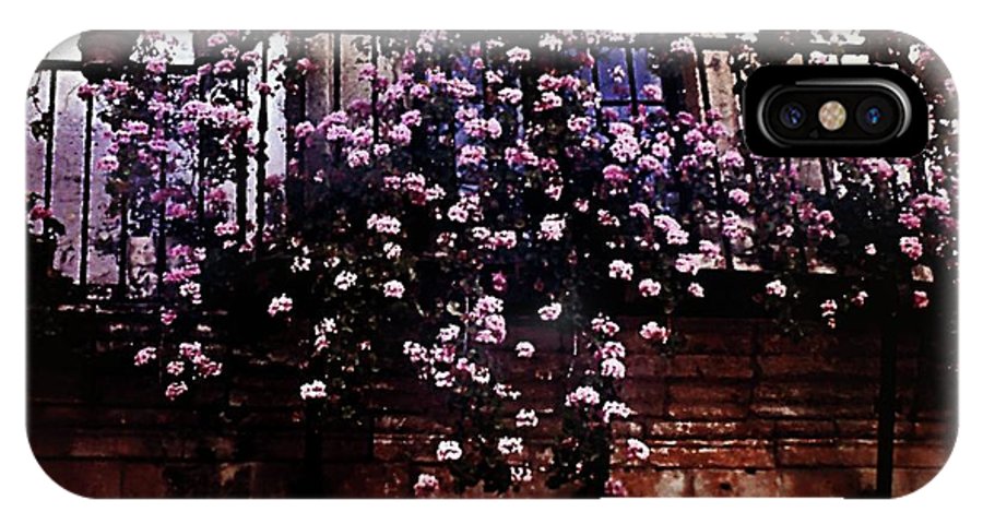 Vintage Travel Pink Roses on a Spanish Balcony - Phone Case