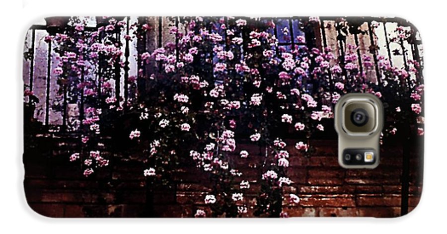 Vintage Travel Pink Roses on a Spanish Balcony - Phone Case