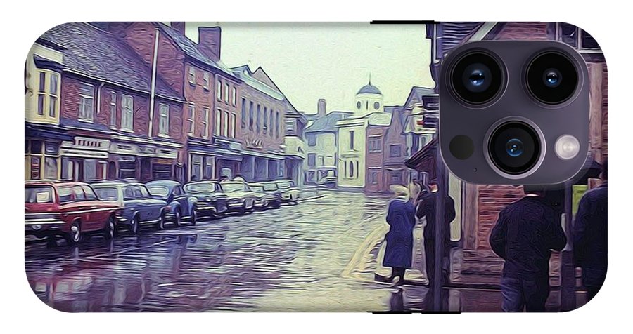 Vintage Travel Rainy Day in Britain - Phone Case