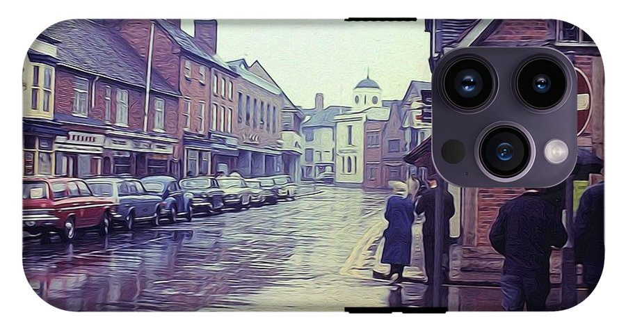 Vintage Travel Rainy Day in Britain - Phone Case