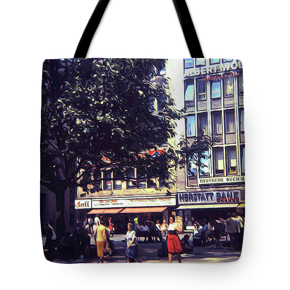 Vintage Travel Shopping in Germany 1973 - Tote Bag