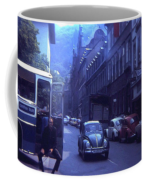 Vintage Travel Street Open Bus Door - Mug