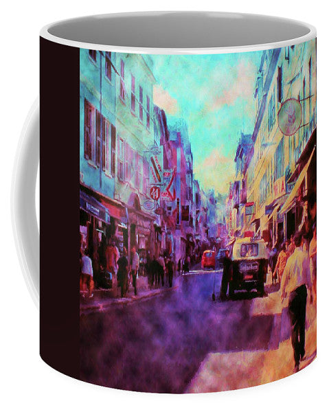 Vintage Travel Street Scene 1969 - Mug