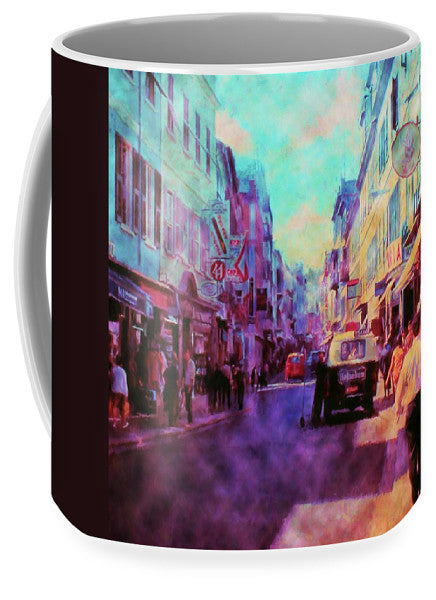 Vintage Travel Street Scene 1969 - Mug
