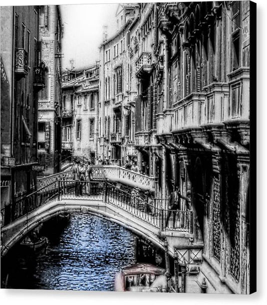 Vintage Venice Canal - Canvas Print