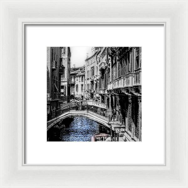 Vintage Venice Canal - Framed Print