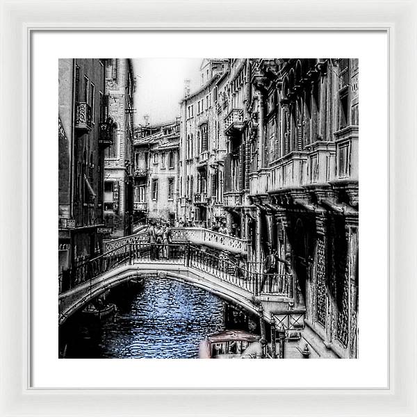 Vintage Venice Canal - Framed Print