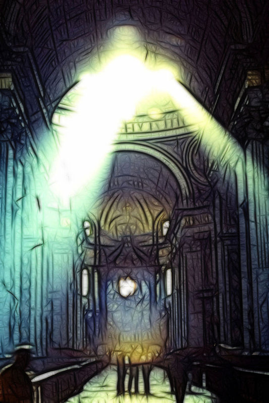 Vintage Cathedral Digital Image Download