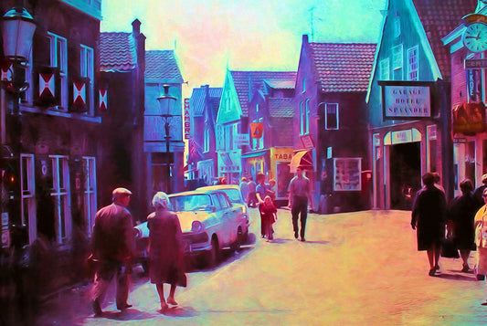 Vintage Netherland Street Digital Image Download