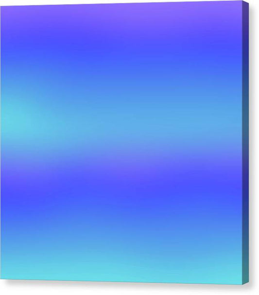 violet To Sky Blue Gradient - Canvas Print