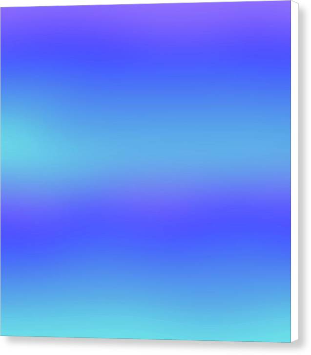 violet To Sky Blue Gradient - Canvas Print